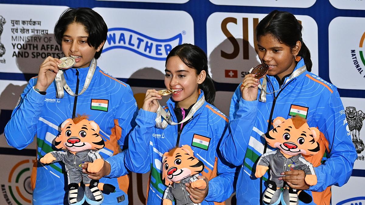 India Sweeps Podium at ISSF Junior World Cup Women's Air Rifle